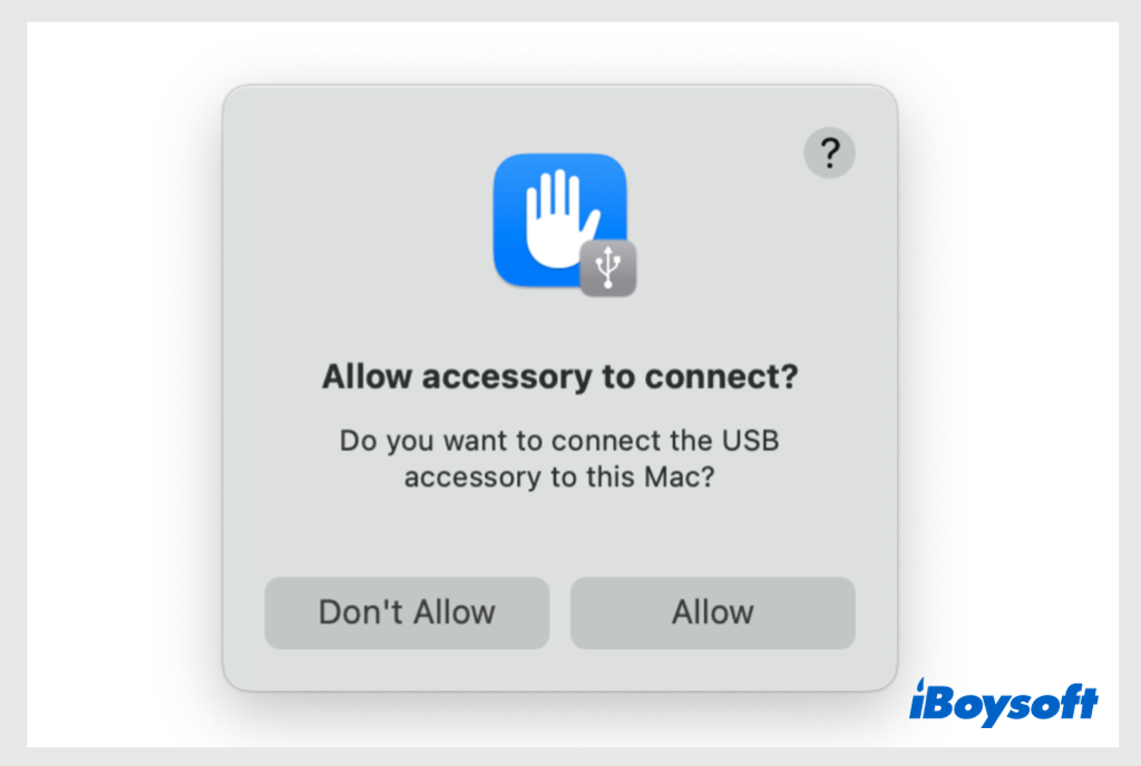 usb restricted mode on mac