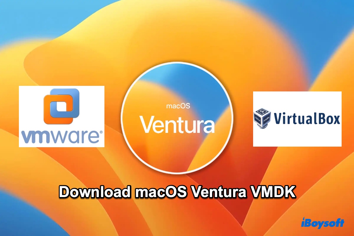 macOS Ventura VMDK ファイルのダウンロード方法