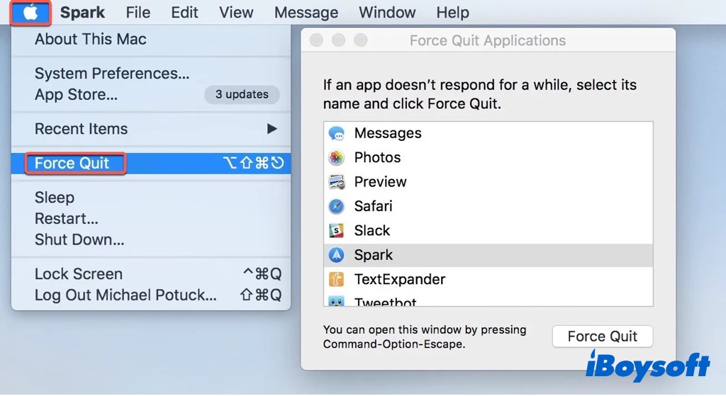 quit apps on mac