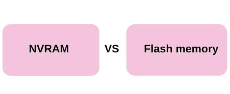 NVRAM vs Flash memory