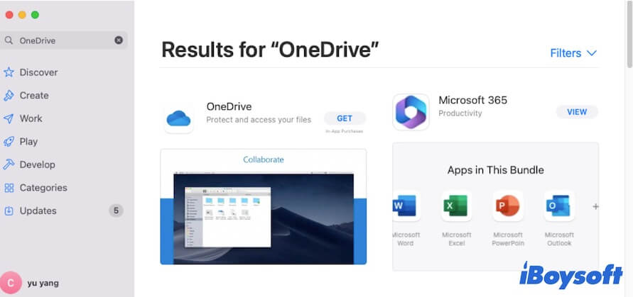descargar OneDrive para Mac