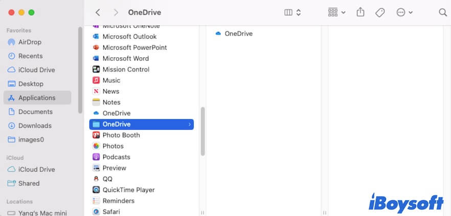 OneDrive für Mac