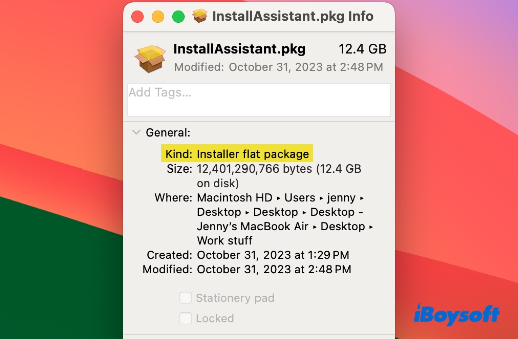 installer flat package