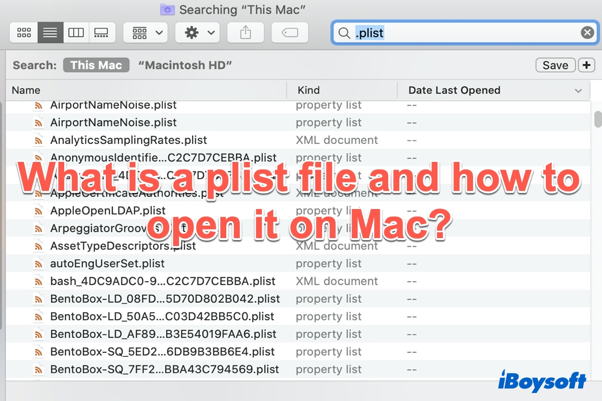 what is plist file