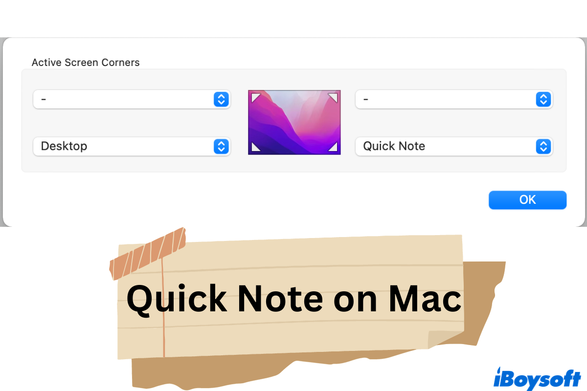 Quick Note on Mac