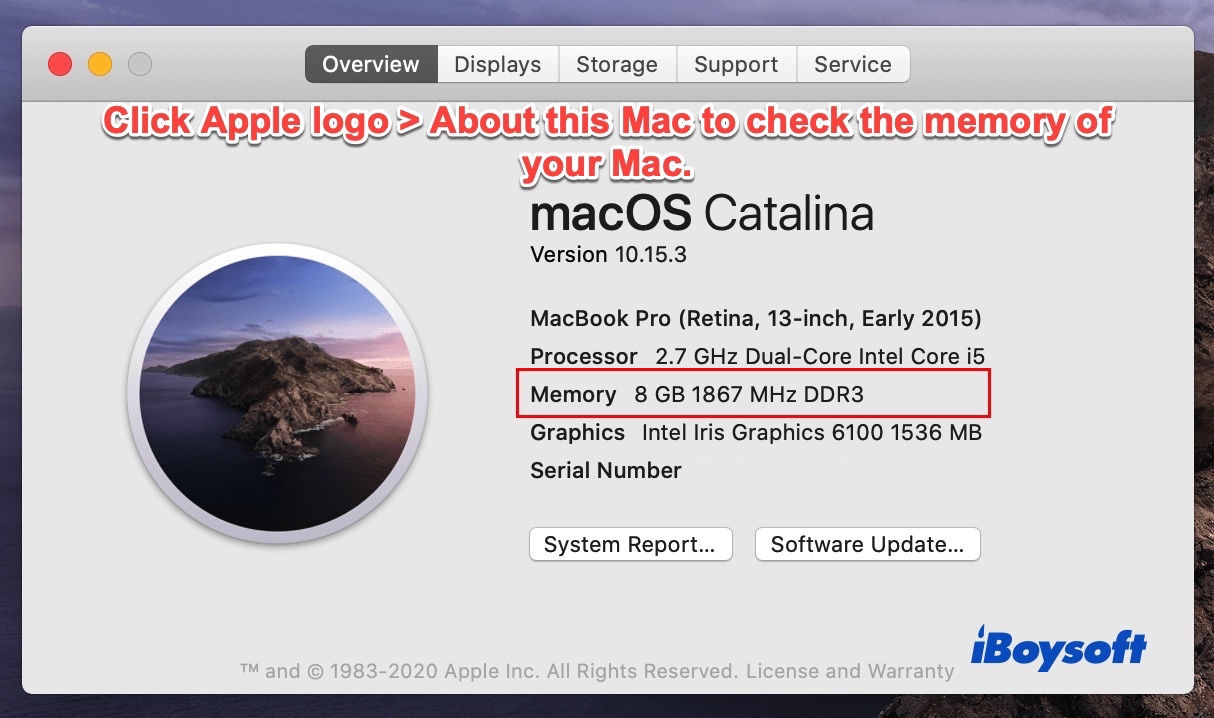 check RAM on Mac 