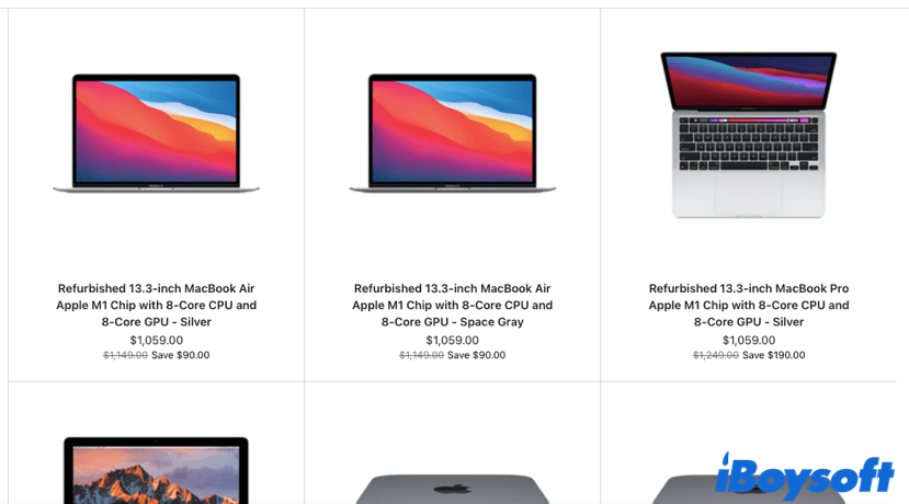 refurbished Mac listed in Apple Refurbished Store