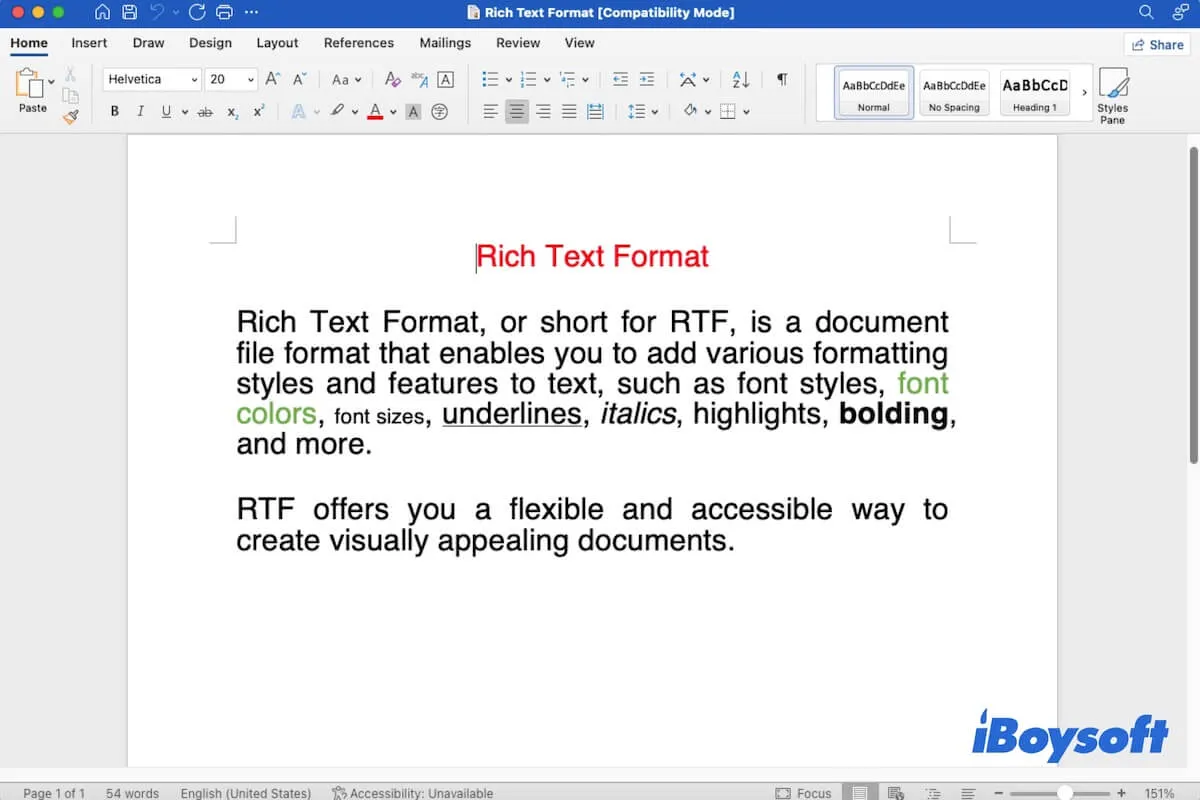 Rich Text Format