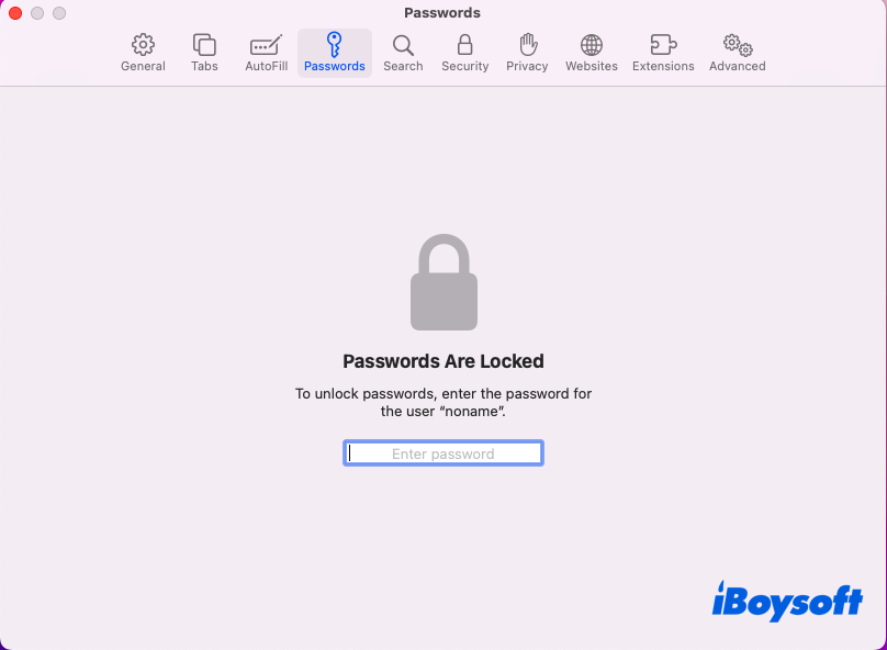 how to view passwords stored in Safari