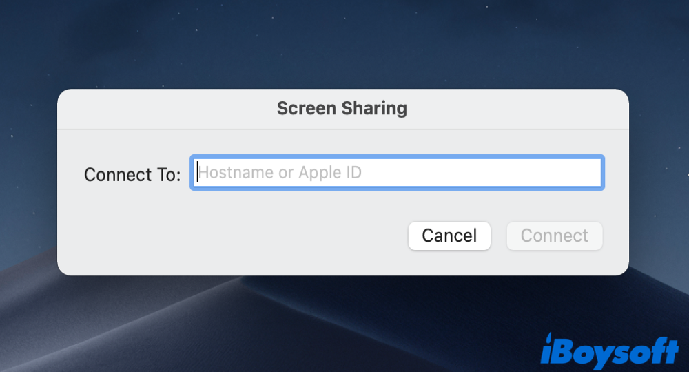 screen share on Mac on the same network