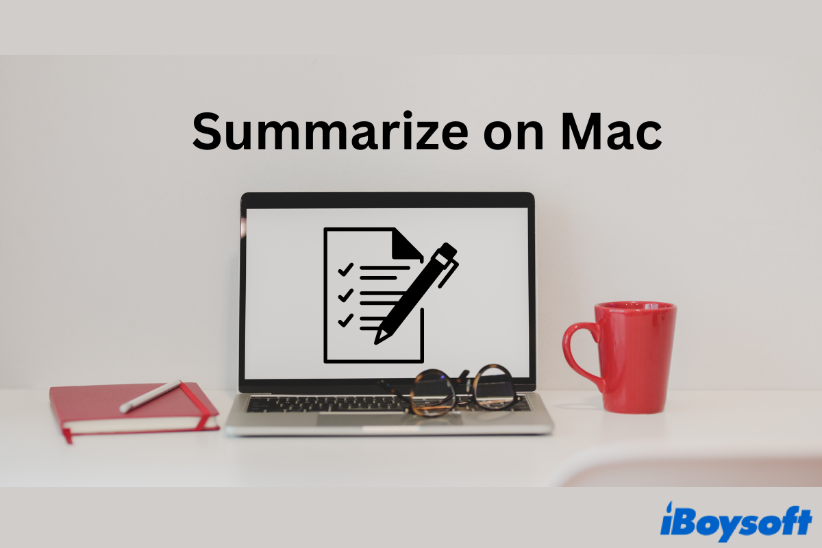 use Summarize on Mac