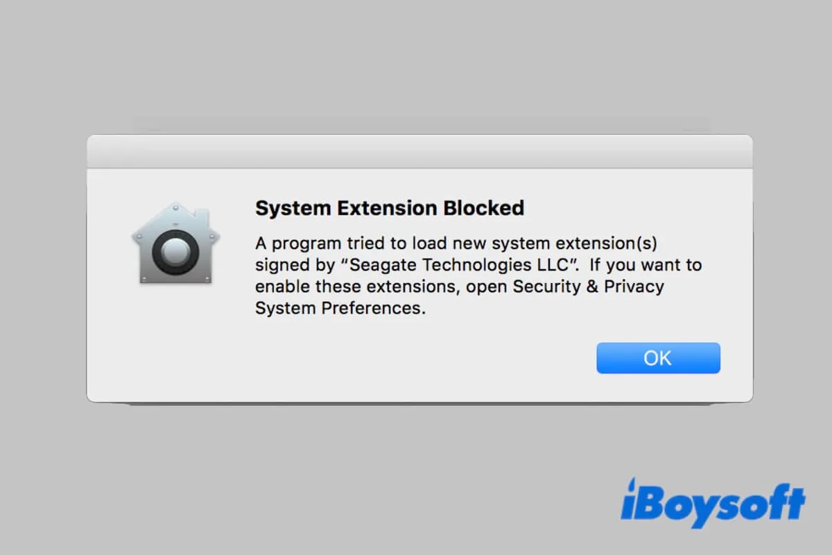 system extensions blocked Mac