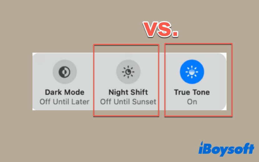 True Tone vs Night Shift