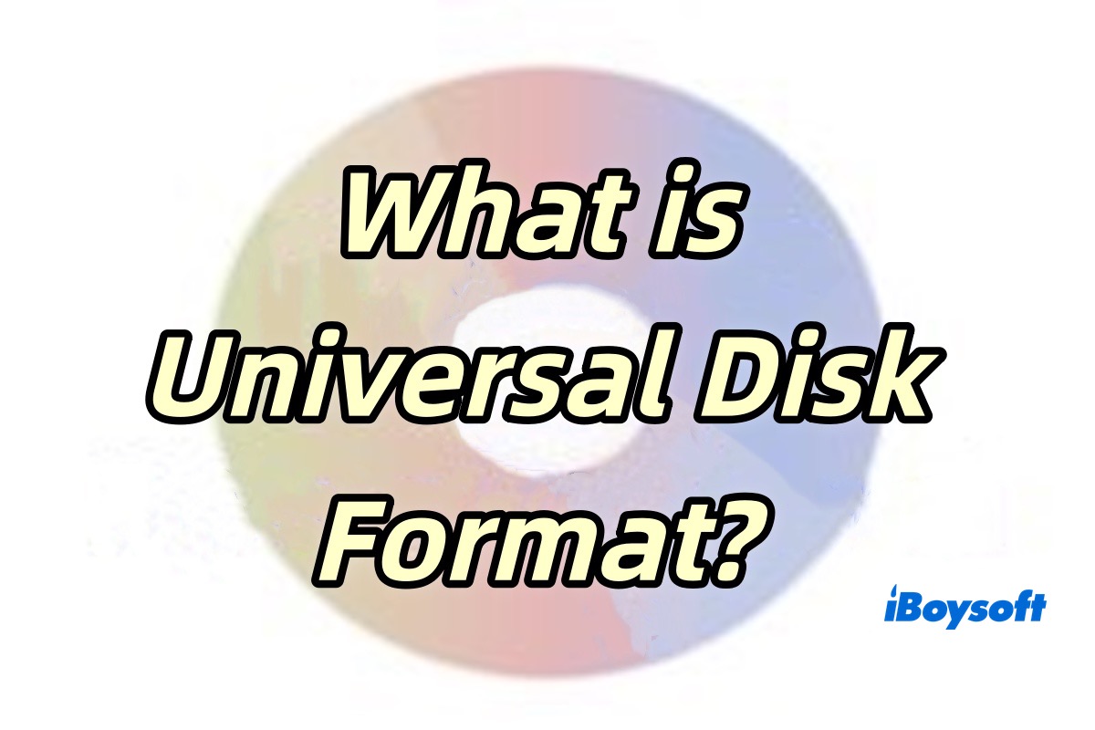 Zusammenfassung-Universal-Disk-Format