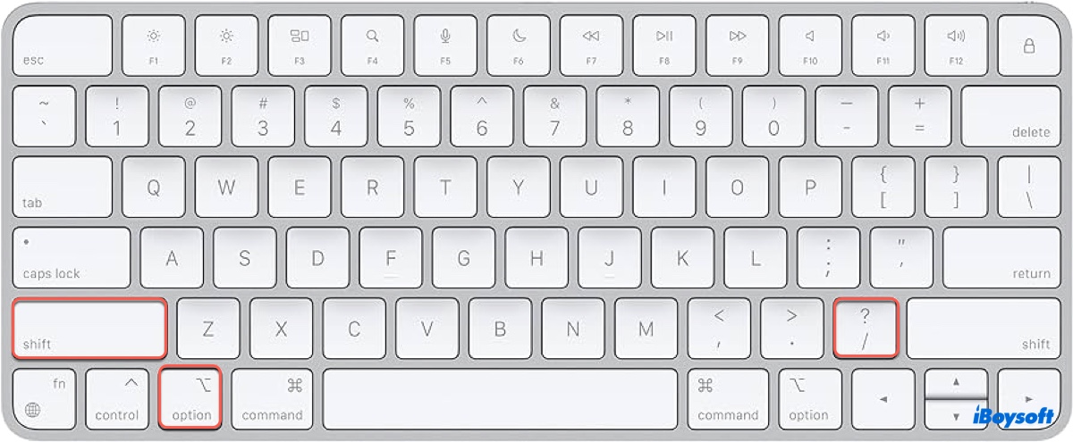 Wie man ein umgedrehtes Fragezeichen auf der Tastatur auf dem Mac eingibt