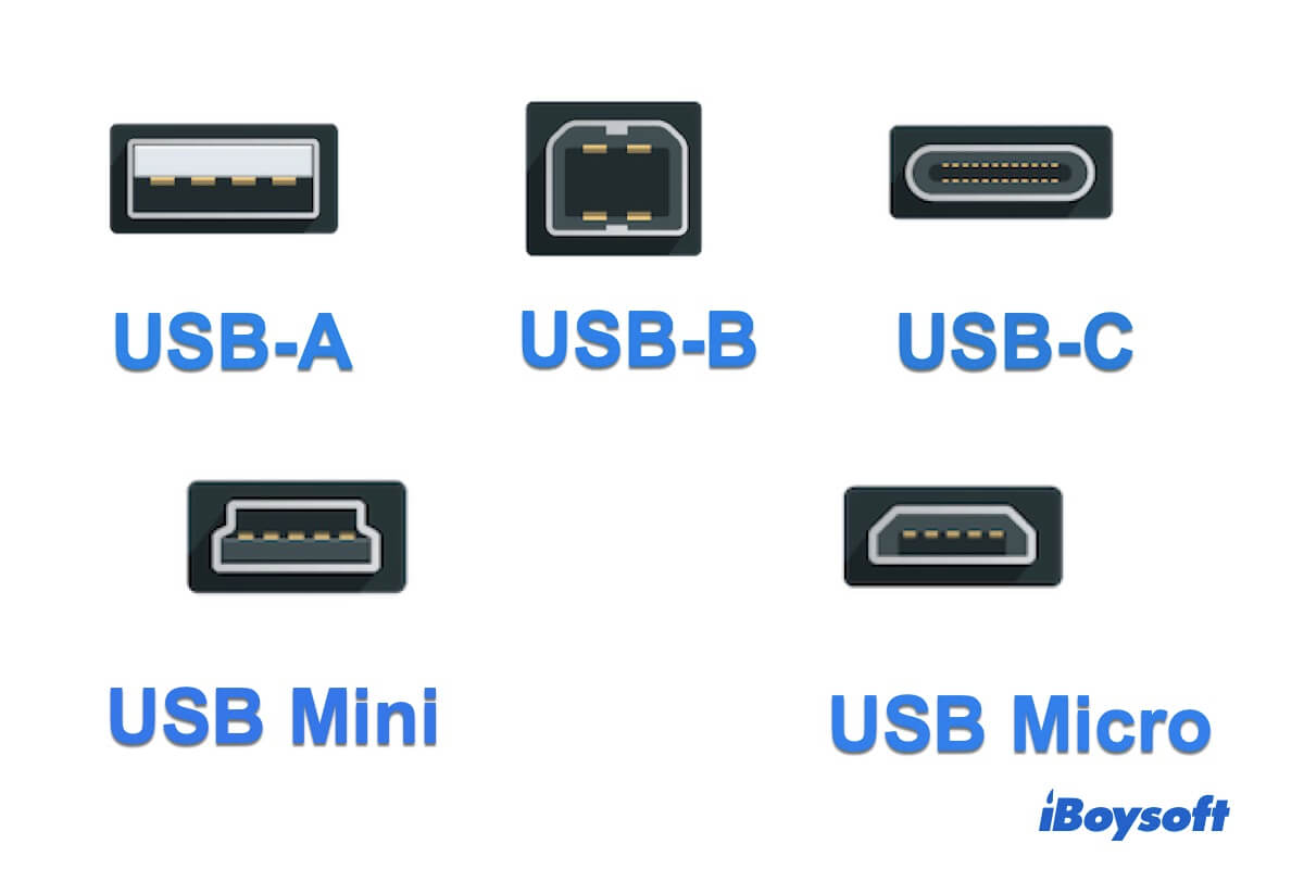USB Port Differences between USB-B & USB-C