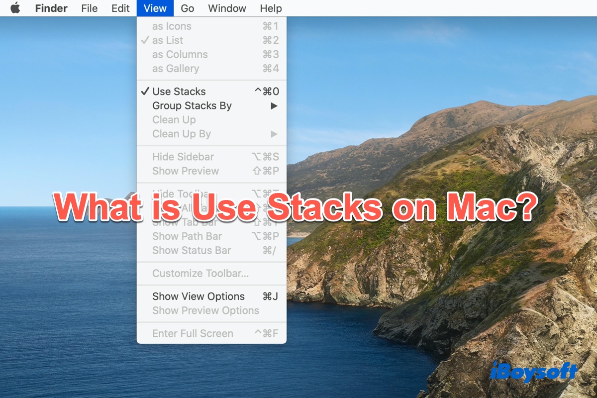 What is Use Stacks on Mac