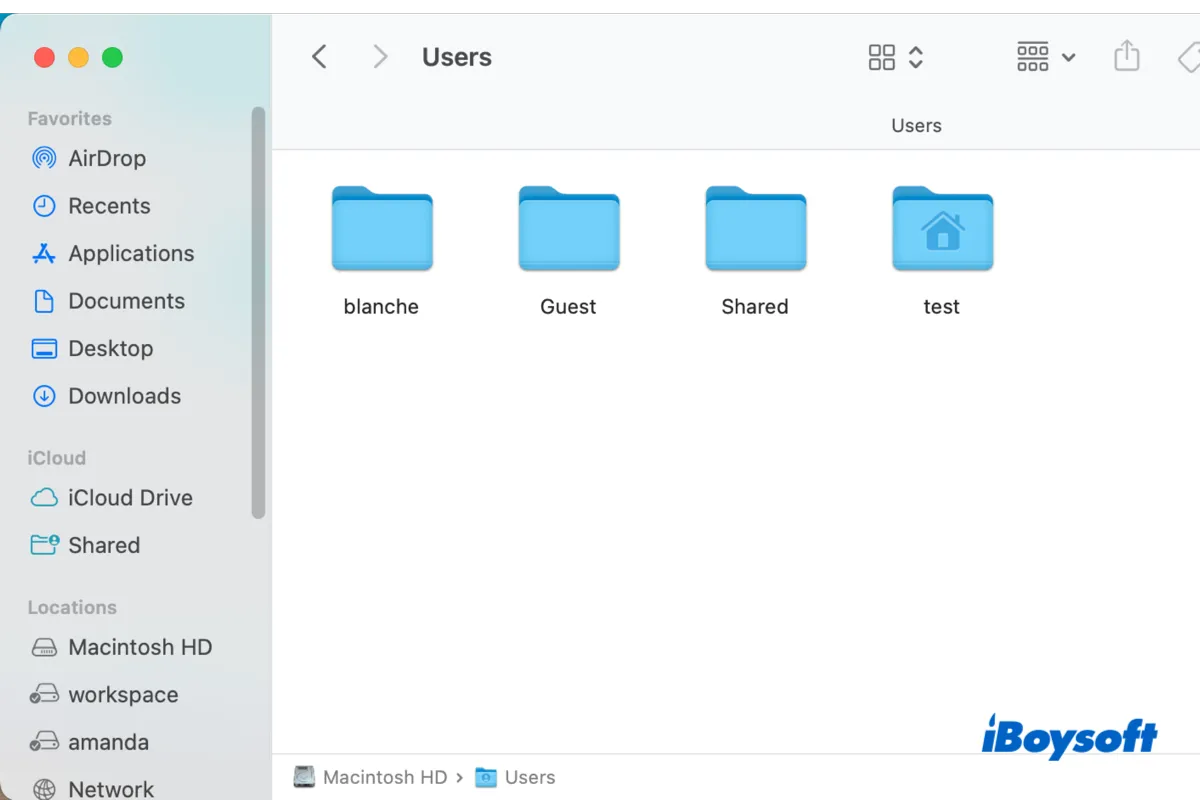 users folder on mac