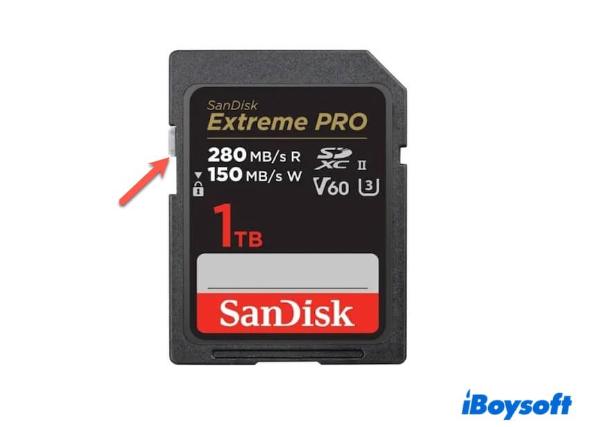 turn off SD card write protection