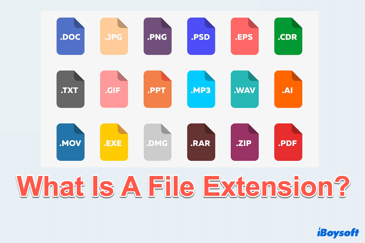 What is a file extension?