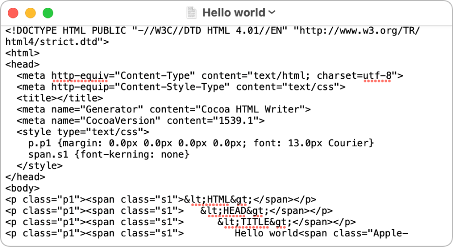 How to create and edit HTML documents