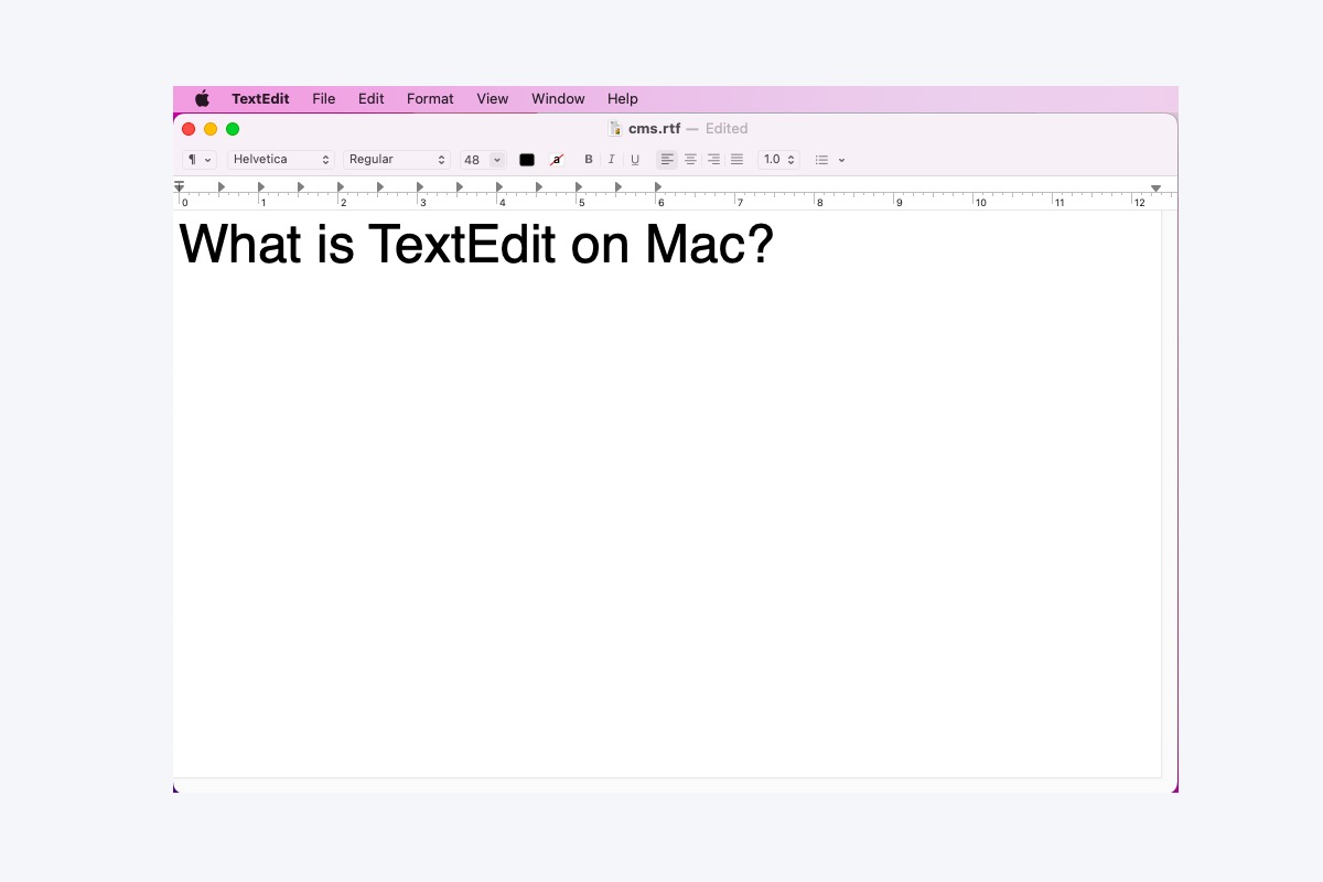 O que é TextEdit no Mac