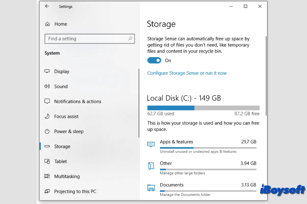 windows storage sense