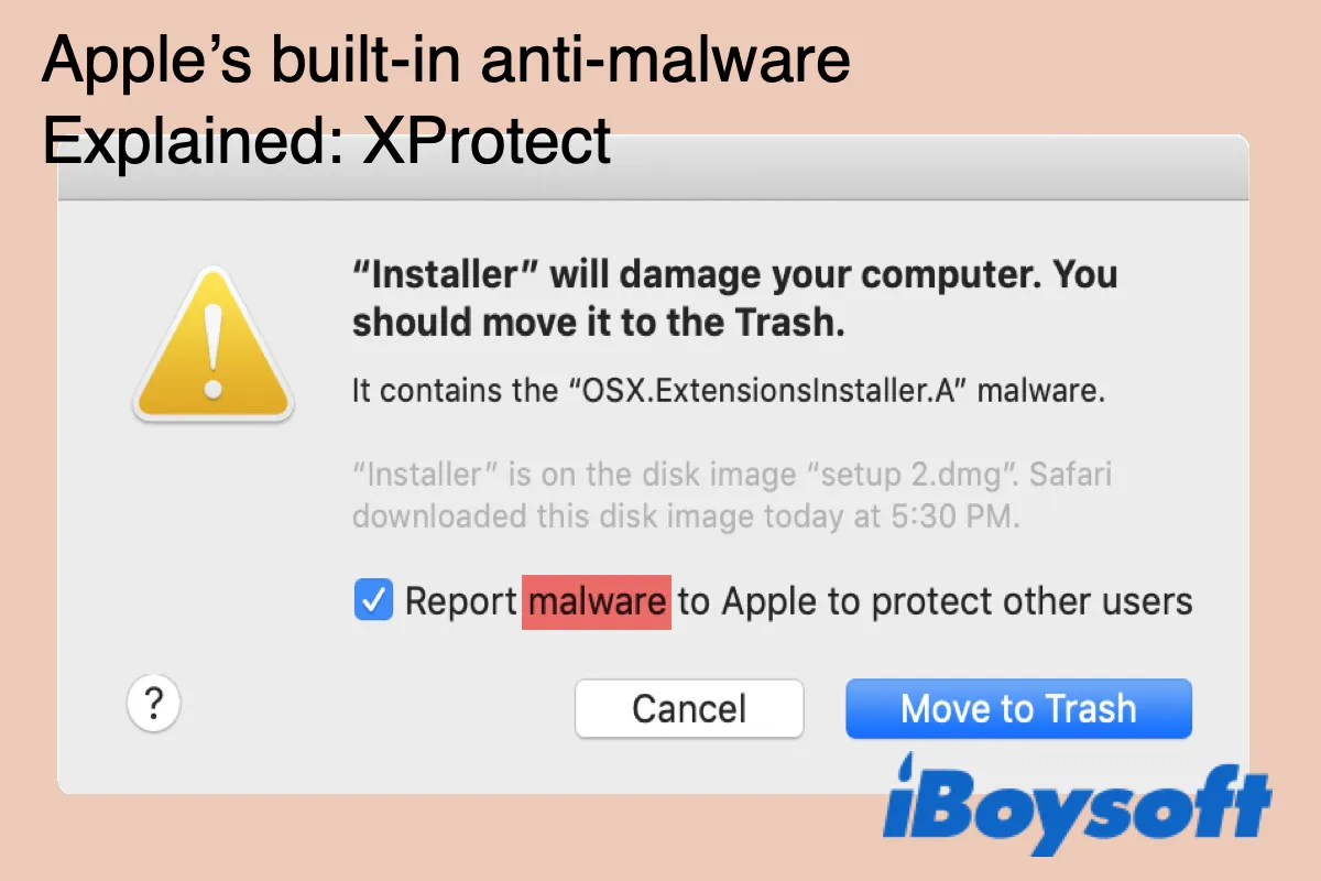 what is XProtect on Mac