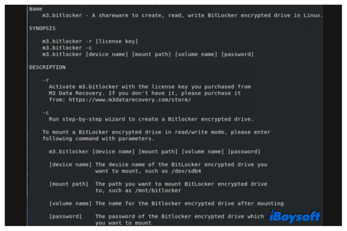 m3 bitlocker loader linux