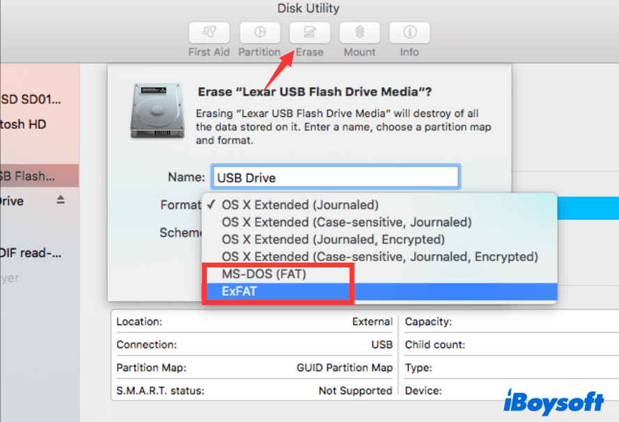 Formater le lecteur NTFS sur Mac