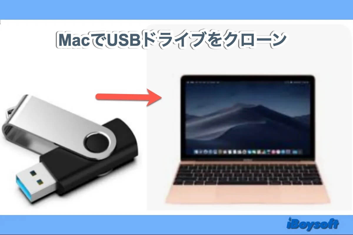 USBドライブをクローン