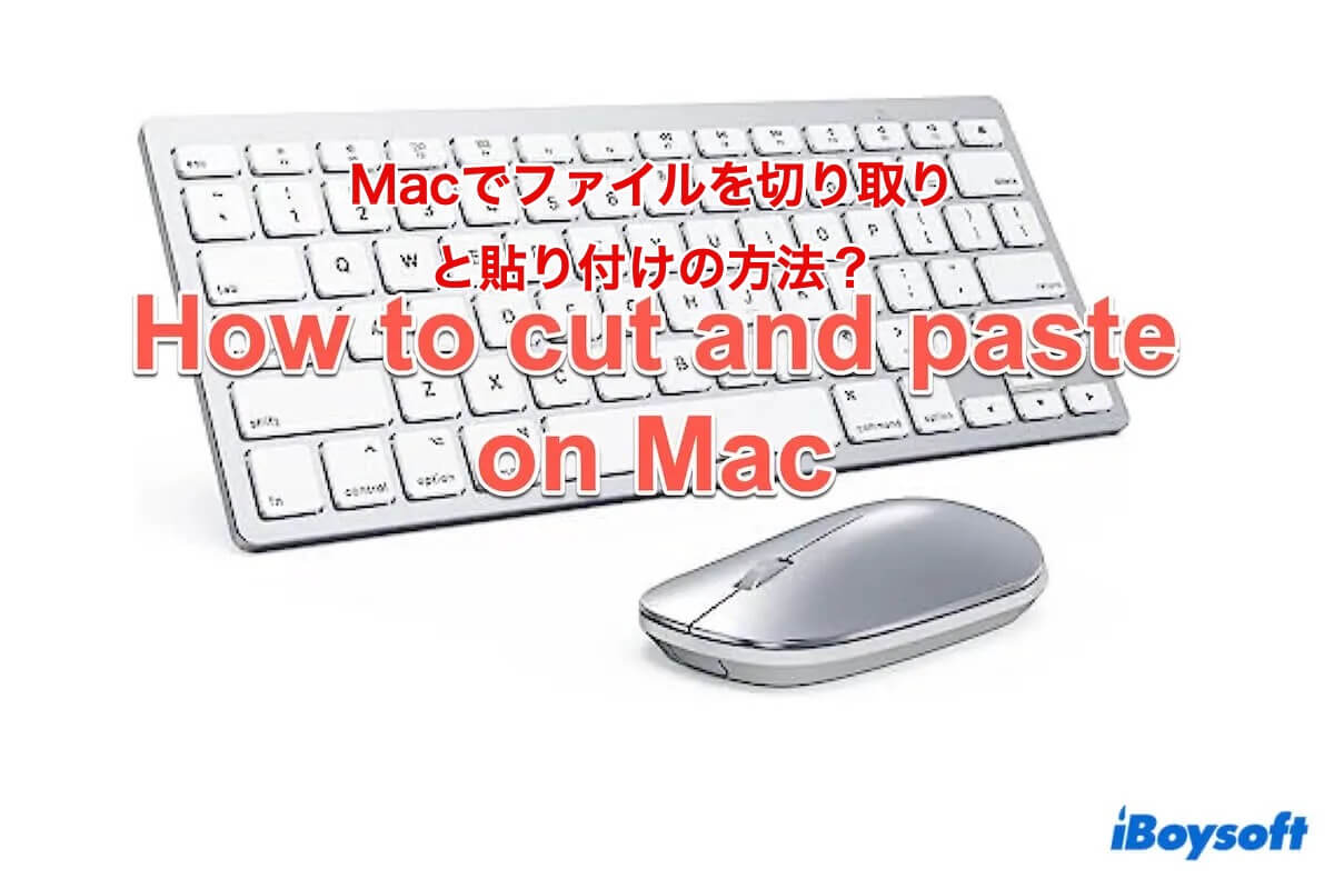 Macでファイルを切り取りを貼り付ける方法