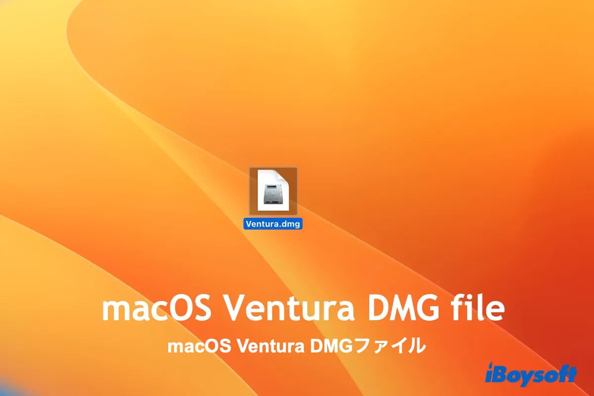 Ventura DMGファイル