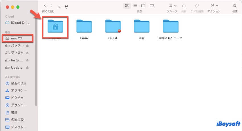 MacでiTunesフォルダを見つける