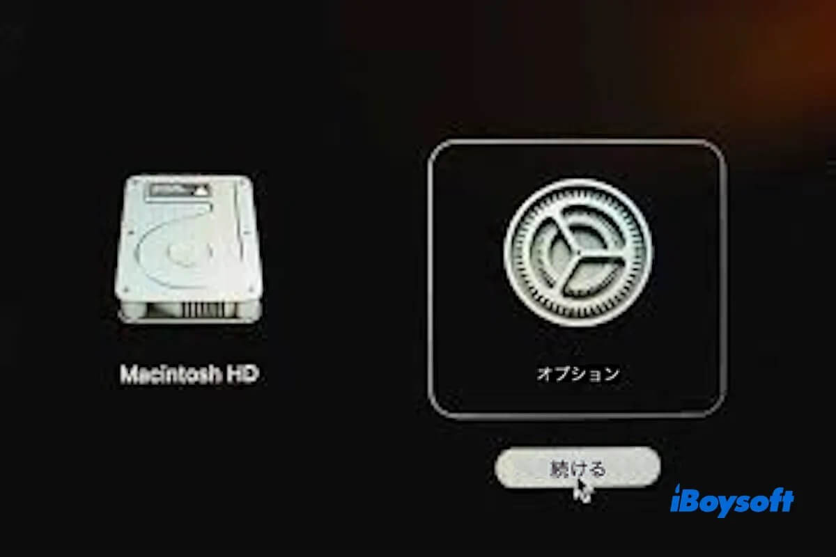 Mac起動オプションが機能しない