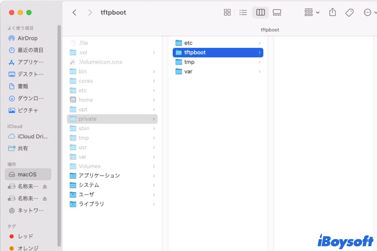 Macのプライバーとフォルダ