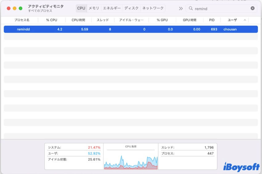 Macでのreminddとは