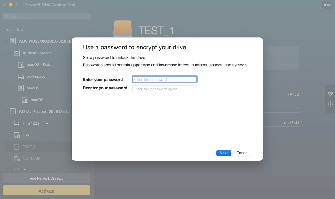 Encrypting your hard drive with iBoysoft DiskGeeker