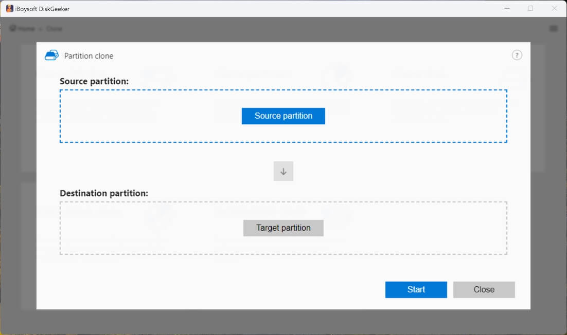 partition clone