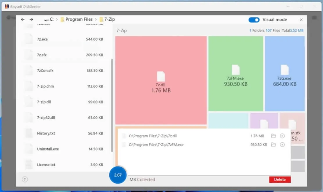 space analyzer collect unwanted files