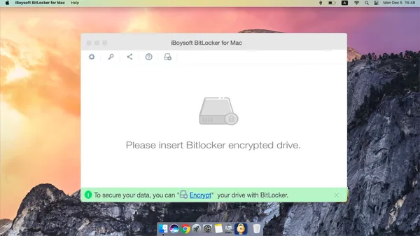 Lancer iBoysoft BitLocker pour Mac