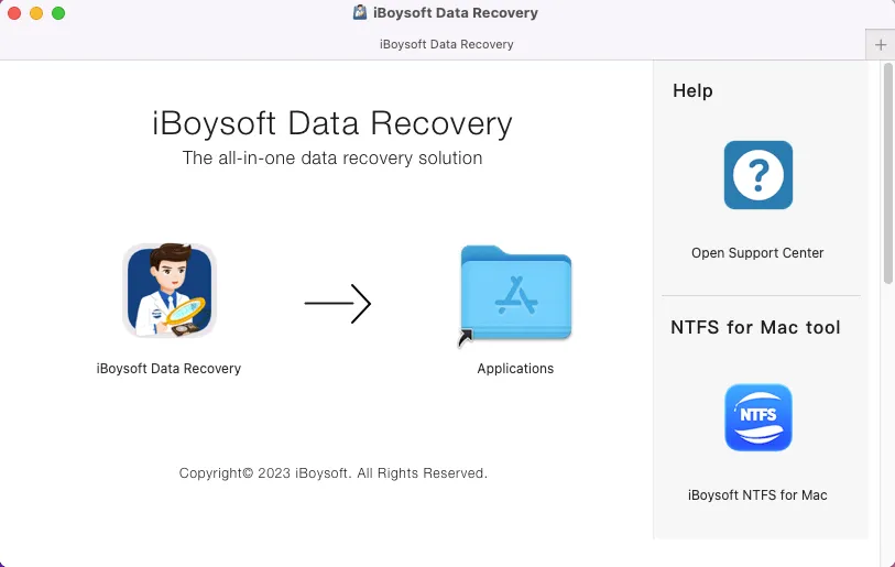 install iBoysoft Data Recovery