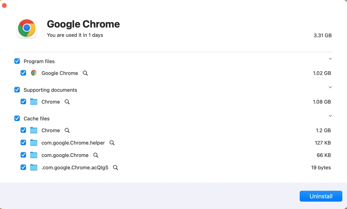 Uninstall Google Chrome on Mac