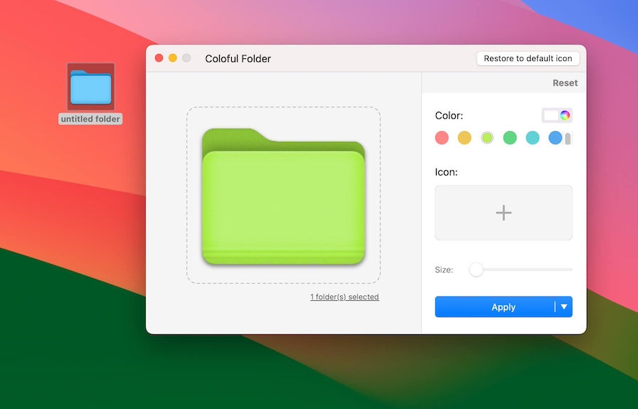 choose folder color