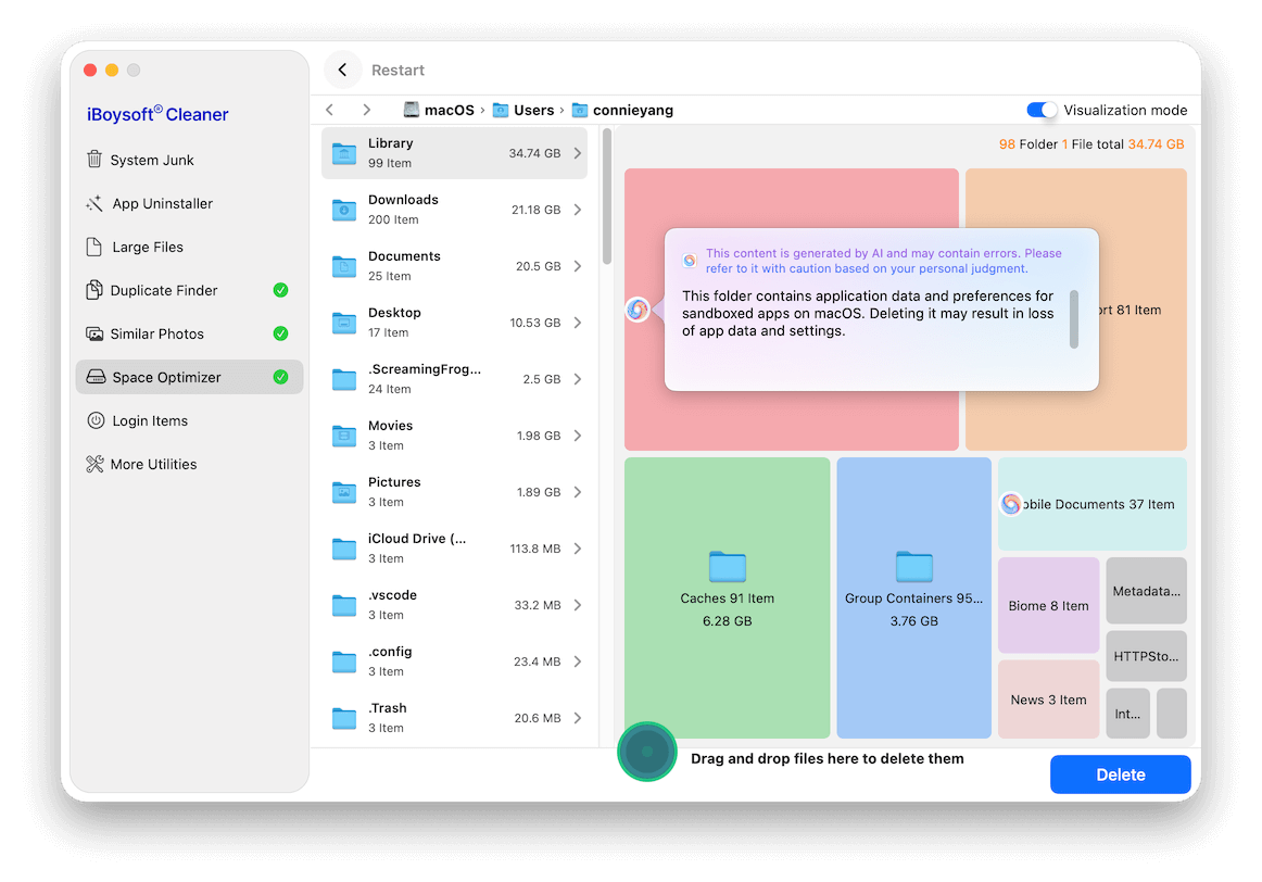 Optimize space with AI analyzer