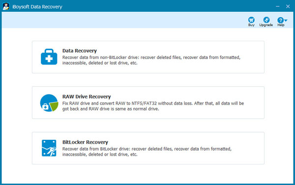 Software gratuito de recuperaÃ§Ã£o de dados de partiÃ§Ã£o / unidade RAW: iBoysoft Data Recovery