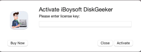 Activate iBoysoft DiskGeeker