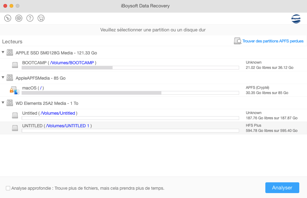 iBoysoft Data Recovery for Mac mode d'emploi