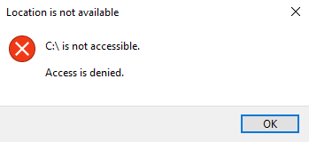 cmd access denied windows 7