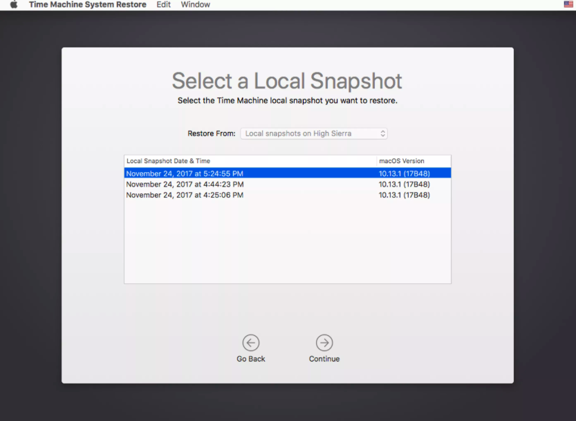 Downgrade from macOS 10.15 to 10.14 using APFS snapshot